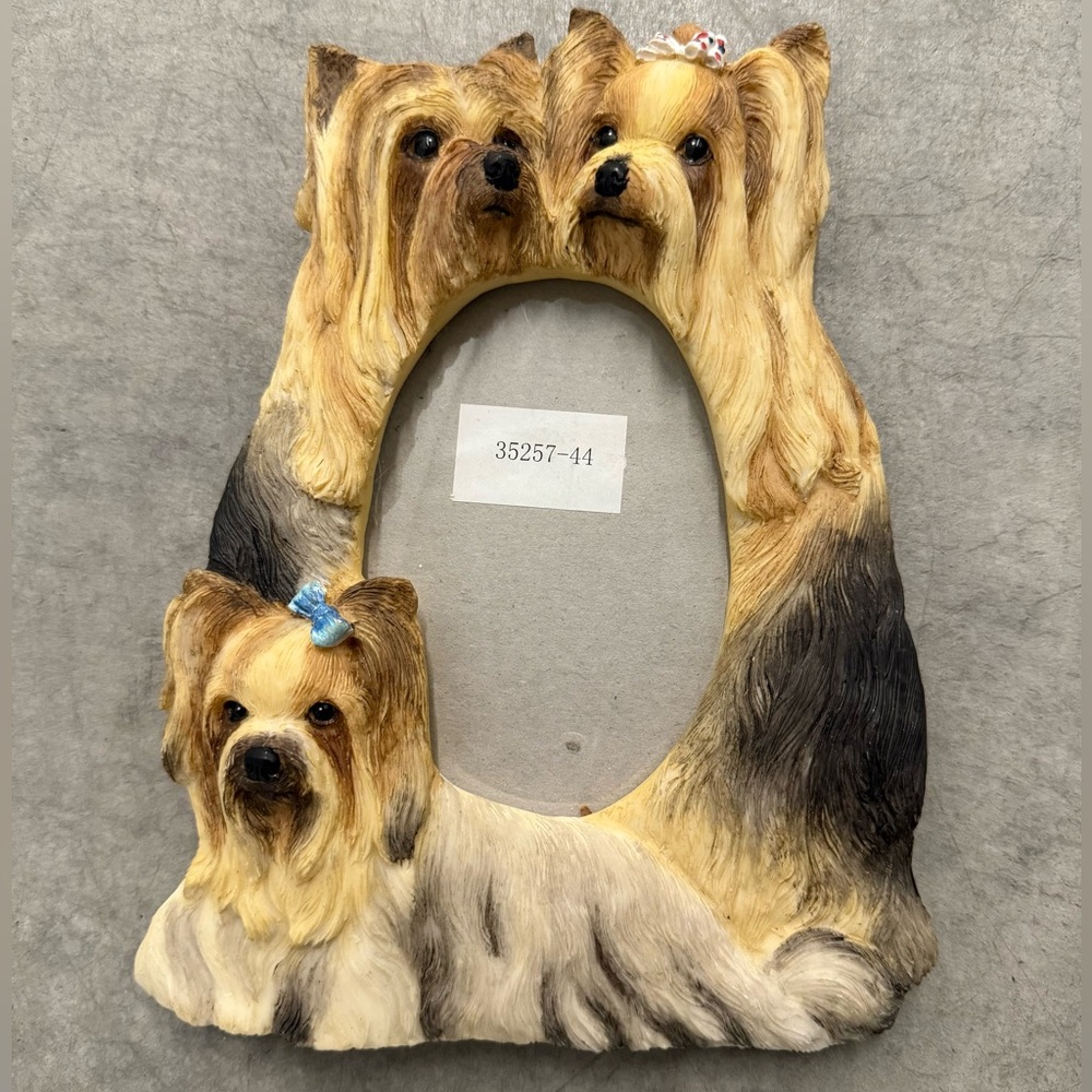 E&S Imports Resin “Yorkie” Frame For  3-1/2” X 5” Photo